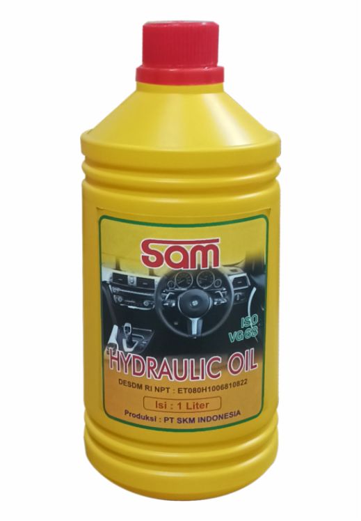SAM Hidrolik Coklat ISO VG 68 - 1 L